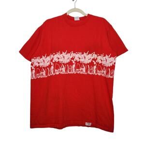 Vintage Crazy Shirts Hawaii Pigs All Over Double Sided AOP Nature Art Single